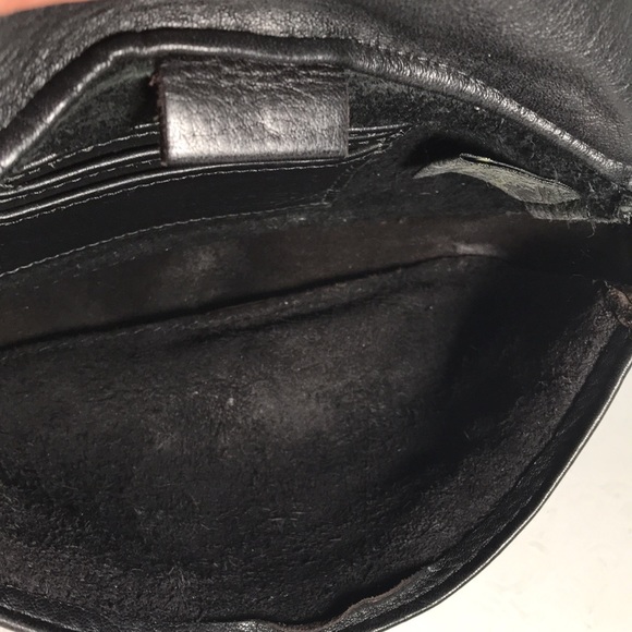 Libaire California Brand Vintage Mini Black Leather Crossbody USA Made - Picture 10 of 11